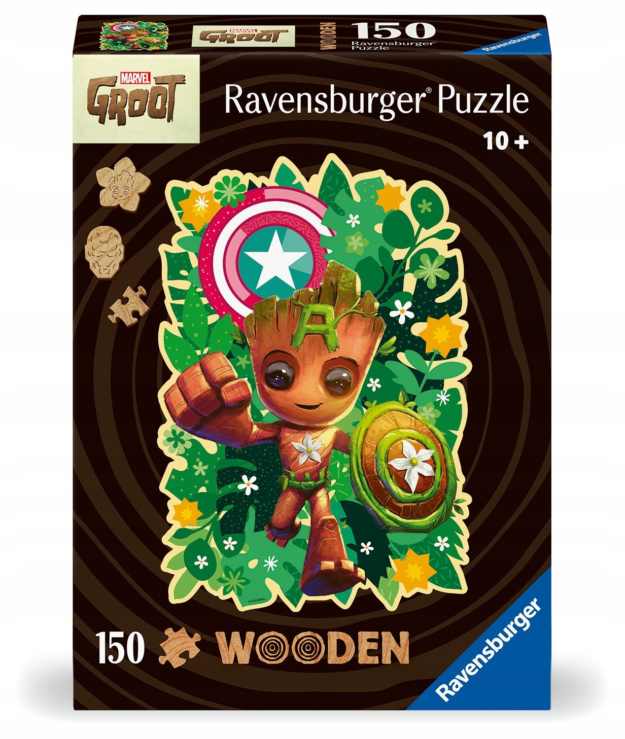 Drevené puzzle: Marvel Groot 150 dielikov
